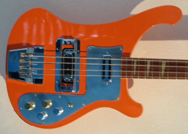 Orange Rickenbacker Bass